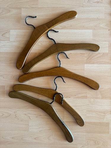 Vintage holzkleiderbügel - vintage,