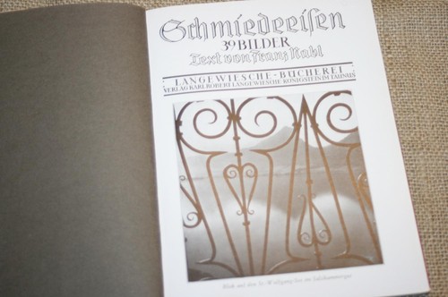 Altes bildbuch schmiedeeisen - bildbuch,