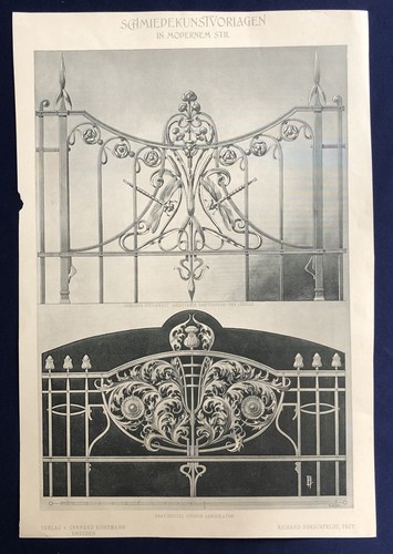 Jugendstil schmiedekunst - x,
